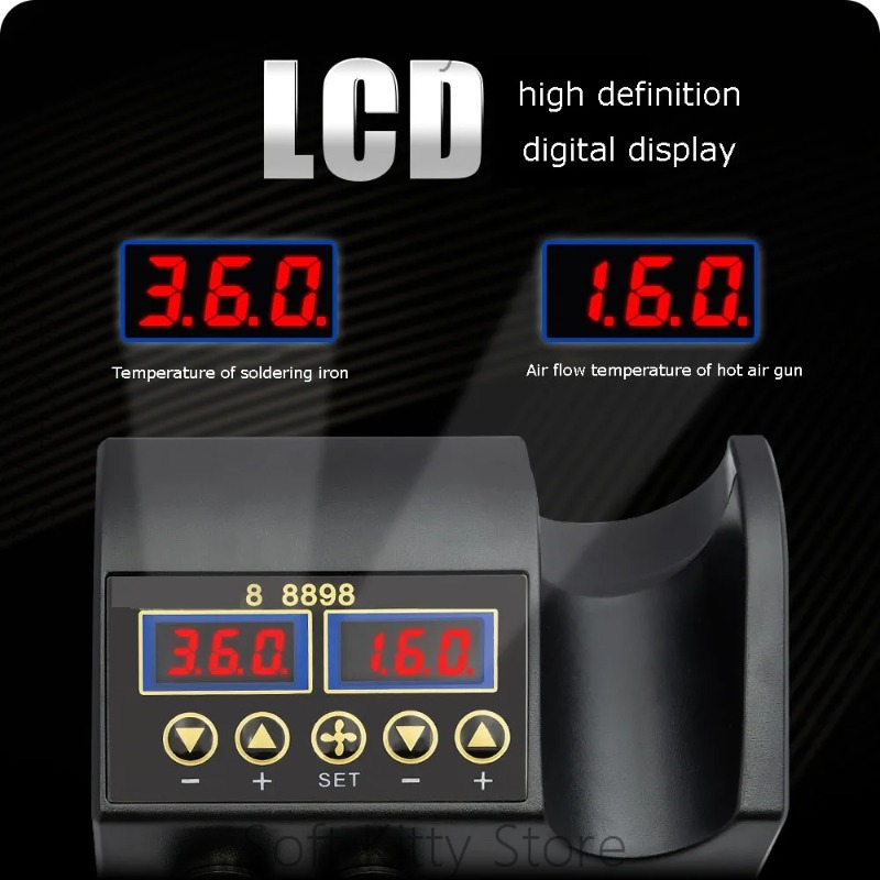 750W 2-in-1 soldeerbout hetelu - 2 In 1 Soldering Rework Station 750W recensie en prijs