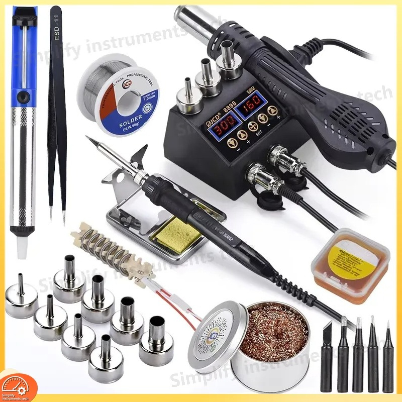 8898 Soldeerstation 750W 2-in- - 2 In 1 Soldering Rework Station 750W recensie en prijs