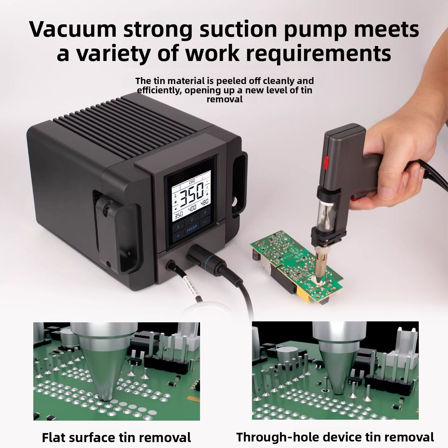 Elektrische Ontsoldeerpomp 200 - Desoldering Pump Electric Vacuum Station recensie en prijs