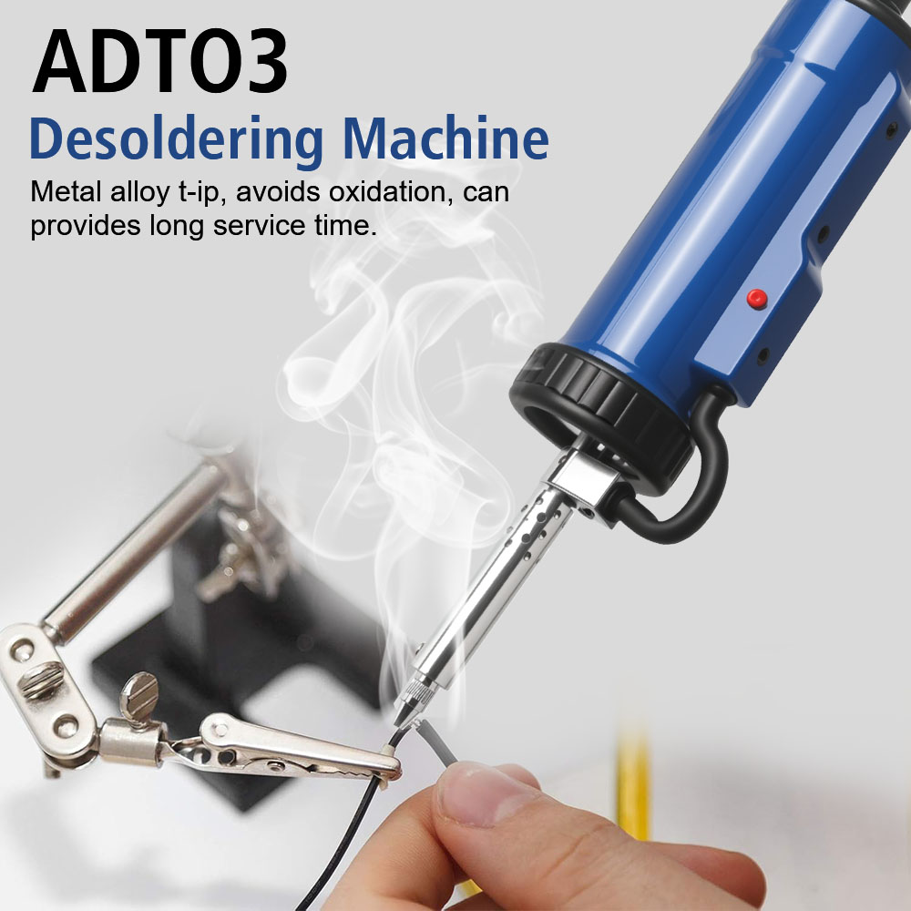 Verwijder pomp met 3-zuigmond  - Desoldering Pump Electric Vacuum Station recensie en prijs